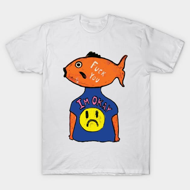 Fish Boy T-Shirt by saif